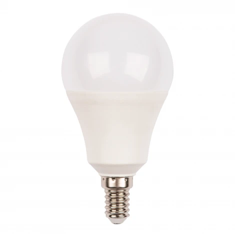 Лампа светодиодная, форма "шар", матовая, теплый белый свет 3000K Volpe Norma LED-G60-12W/3000K/E14/FR/NR