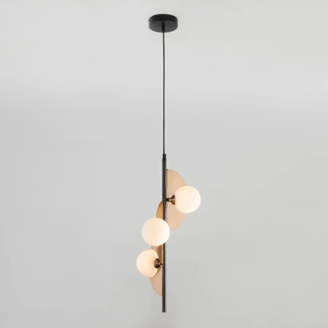 Подвесной светильник Eurosvet Futura 50143/3 золото/черный