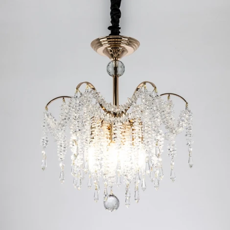 Подвесная люстра хрустальная Modelux MODELUX ML.855.8 GD