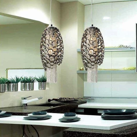 Подвесной светильник Crystal Lux Fashion SP2 (220V, на тросе, узор с кругами)