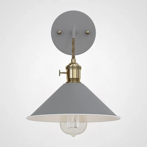 Бра с подвесным плафоном Braid Wall Gray Imperiumloft Braid-Wall01 (181877-26) (220V)