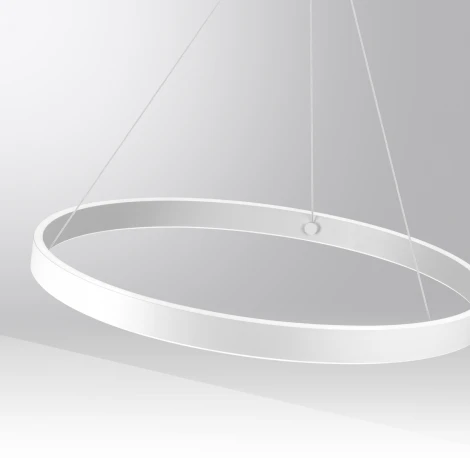 Подвесной светильник светодиодный диммируемый Novotech Sotto 359449 белый (регулировка яркости, 220V, управление смартфоном, умный дом - Алиса, Tuya Smart, на тросе, кольцо)
