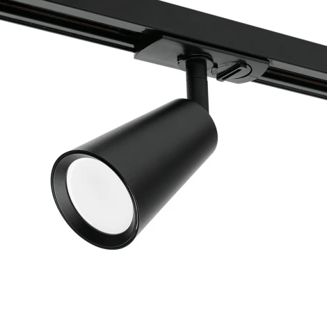Трековый светильник однофазный Wolta WTL-GU10/11B под лампу GU10 Черный CONO