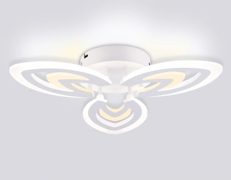 Потолочная люстра светодиодная с пультом Ambrella Original FA4545 (регулировка яркости, 220V, листья)