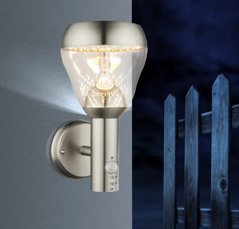 Настенный светильник уличный Globo Monte 32250S (LED, 24V, датчик движения, IP44)