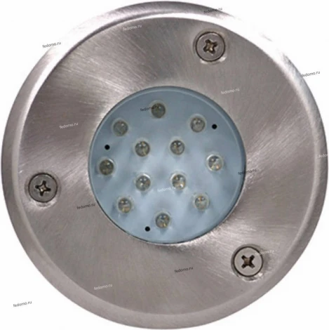 Светильник тротуарный светодиодный Horoz Safir, 1 лампа, белый с никелем и прозрачным