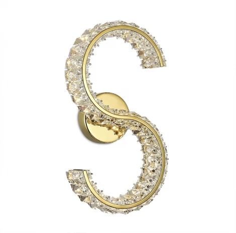 Бра хрустальное светодиодное Newport 8242 8247/S A gold NEW