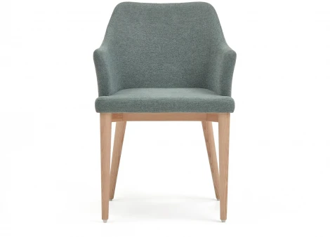 Обеденный стул La Forma (ex Julia Grup) Croft (Зеленый/ Фанера,Ясень)