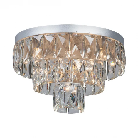 Потолочная люстра буше каскадная Vitaluce V5262-9/8+4+1PL (220V, хрусталь)