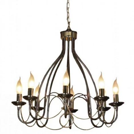 Подвесная люстра Lussole Loft Todi GRLSA-4613-08 (220V, на цепи, свеча, IP21)