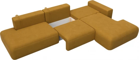 Диван угловой Лига-036 НПБ Модерн Лонг правый угол Лига Диванов (Велюр) арт.127744