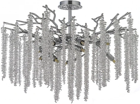 Потолочная люстра хрустальная на штанге Dio D`arte Tavenna Nickel Tavenna H 1.3.76.100 N (220V)