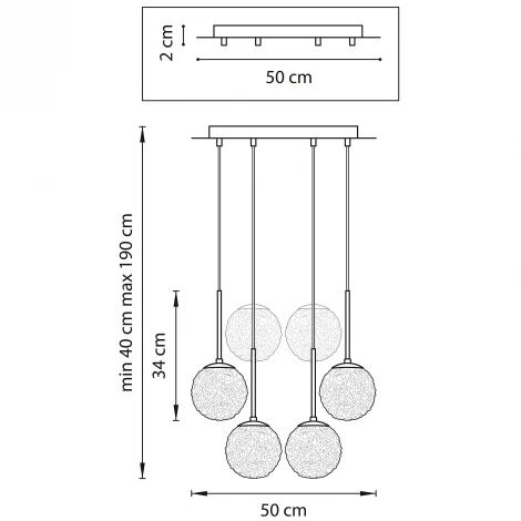 Подвесной светильник Lightstar Bari 815260 (220V, на проводе, шарики)