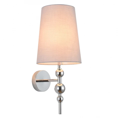 Бра Lumion Ilaria 8437/1W хром/серый металл/текстиль E27 40W 220V