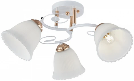 Потолочная люстра на штанге Arte Milano AMALFI-325395 325395/3A WH+FG (220V)