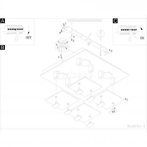 Настенно-потолочный светильник Eglo Vicaro 1 97728