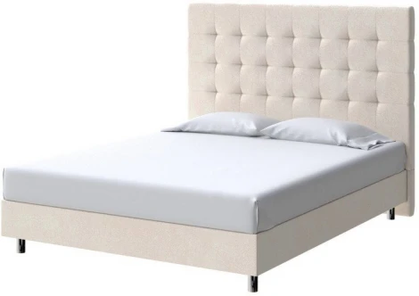 PROxSON Кровать Madrid Boxspring Standart (Ткань: Велюр Casa Сахарный) 180x200
