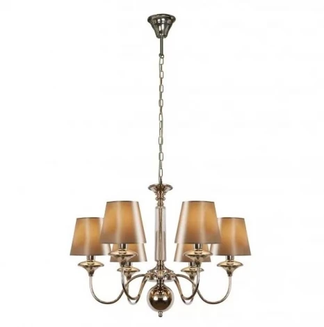 Подвесная люстра iLamp Rolling P2406-6 Nickel (220V, на цепи)