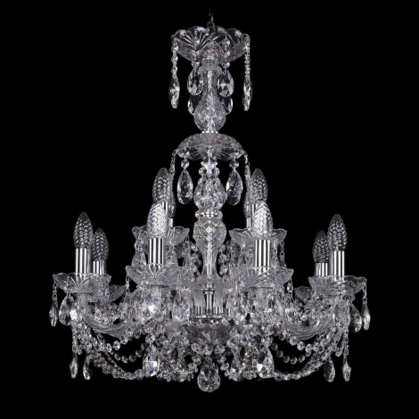 Подвесная люстра Bohemia 1406 1406/8+4/195/XL-64/Ni