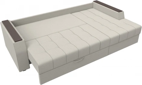 Диван угловой Эмир БС правый угол (Бежевый/Рогожка) Лига Диванов арт.123009