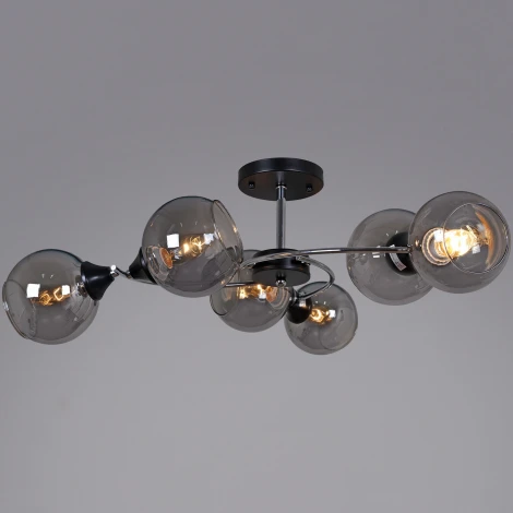 Потолочная люстра на штанге Reluce 02288-0.3-06 BK+CH (220V)