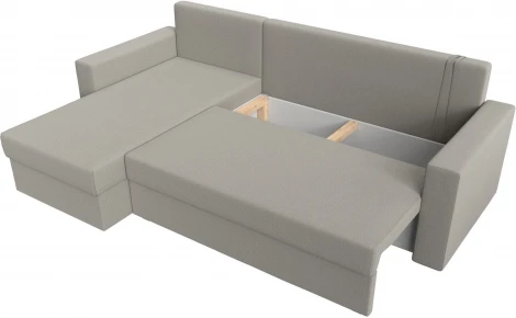 Диван угловой Траумберг Лайт левый угол (Бежевый/Рогожка) Лига Диванов арт.121137L