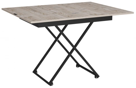 Стол универсальный трансформируемый Калифорния АНДРЭ Loft ЛДСП винтаж/черный 5900681109