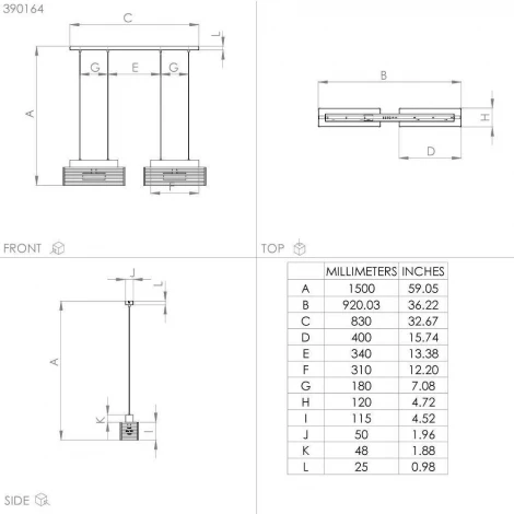 Подвесной светильник Eglo Cidraz 390164