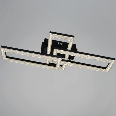 Потолочная люстра светодиодная на штанге с регулировкой цветовой температуры, яркости и ночным режимом Reluce 89560-0.3-03A BK