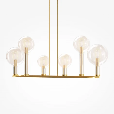 Потолочная люстра на штанге Maytoni Status MOD333PL-06BS1 (220V, шарики)