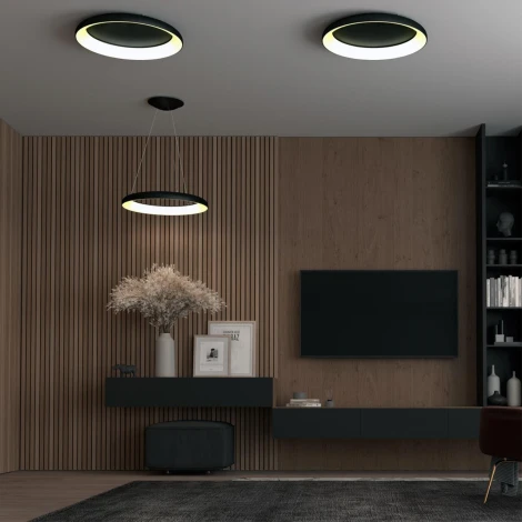 Светильник накладной диммируемый, с пультом ДУ (2.4G) LED 60W Novotech Fold 359025 OVER (регулировка яркости, 220V, круглые)