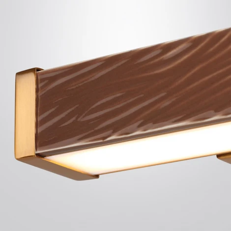 Настенный светильник светодиодный Odeon Light Riviera 5450/10WLB коричневый/античная бронза/металл/керамика/акрил LED x 10W 2000К/3000K/4000K/переключ