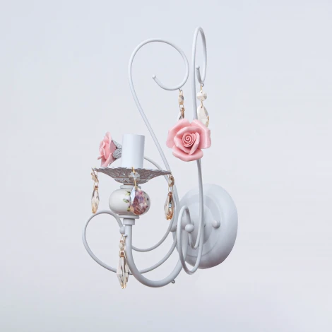 Бра Abrasax STY40011/1B (220V, свеча, цветы, розы)