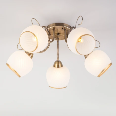 Потолочная люстра Eurosvet Brooksy 30159/5 античная бронза