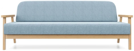Диван Arsko прямой Флори Б береза рогожка голубая