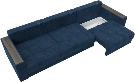 Диван прямой с декором Лига-049 НПБ Лонг Лига Диванов (Велюр) арт.128430