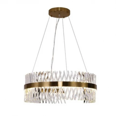 Подвесная люстра Omnilux Strasatti OML-99903-62 (LED, 220V, хрусталь, на тросе, круглые)