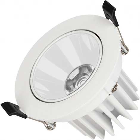 Светильник встраиваемый LED MS-FORECAST-BUILT-TURN-R102-12W Day4000 (WH-WH, 32 deg, 230V) (Arlight, IP20 Металл) 037098