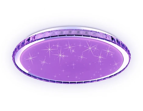 Потолочный светильник RGB круглый Ambrella Dance FF501 (LED, 220V, пульт управления, круглые)