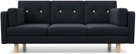 Диван Arsko прямой Ингвар Б велюр антрацитовый