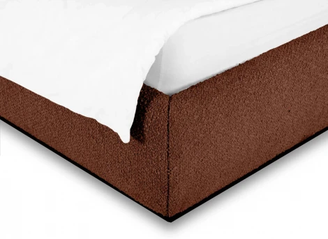 Кровать Patti без подъемного механизма ОГОГО (арт.831404), (Букле,Ткань/Терракотовый)