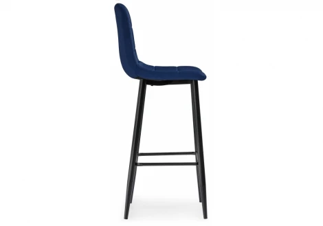 Барный стул Woodville Chio dark blue / black 11987