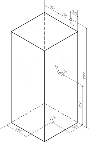 Душевая кабина Am.Pm Awe 90x90 с баней