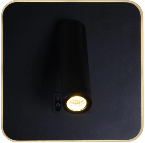 Спот с выключателем светодиодный для чтения Reluce 86202-9.2-001KT LED12W BK (220V)