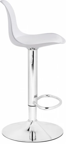 Барный стул Woodville Soft white / chrome