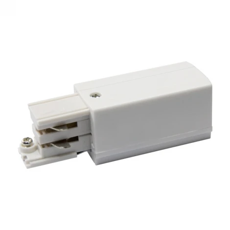 Ввод питания для шинопровода левый Uniel UBX-A02 WHITE 1 POLYBAG