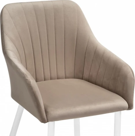 Кресло Слэм без вращения (Слэм бежевое / белое) Notta арт.583960