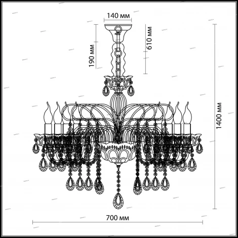 Подвесная люстра Odeon Light Remena 2938/8