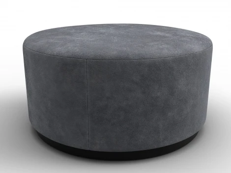 Пуф 005 (ДСП/Пластик/Велюр/Темно-серый) Лига Диванов 132506