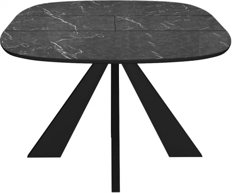Стол DikLine SKK110 Керамика Черный мрамор/подстолье черное/опоры черные (2 уп.) 00-00070100